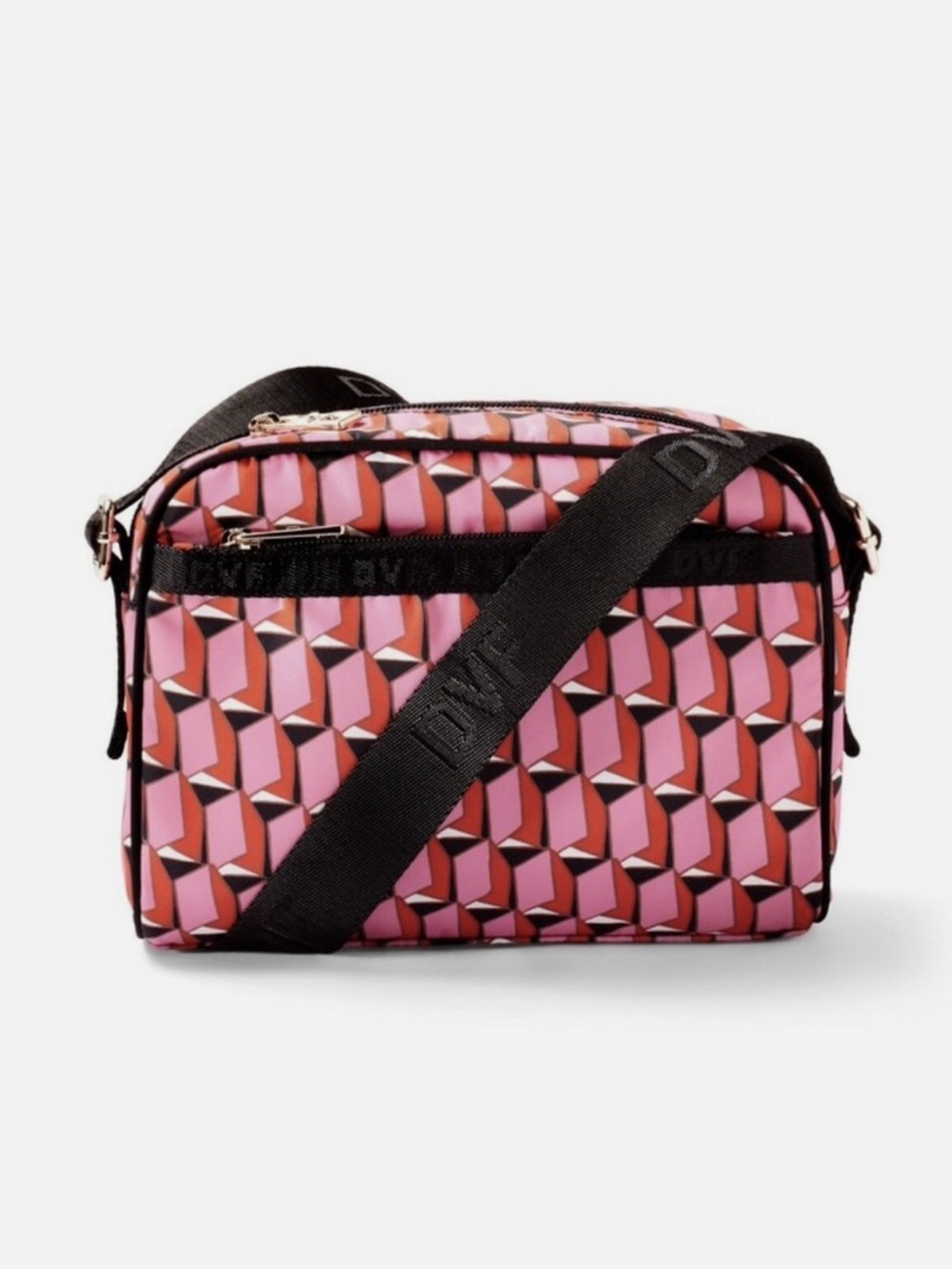 Diane Von Furstenberg for Target Geo Print Pink Crossbody Camera Bag